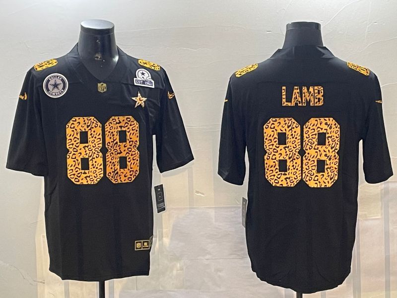 Men Dallas Cowboys #88 Lamb Black 2024 Nike Limited NFL Jersey style 01083